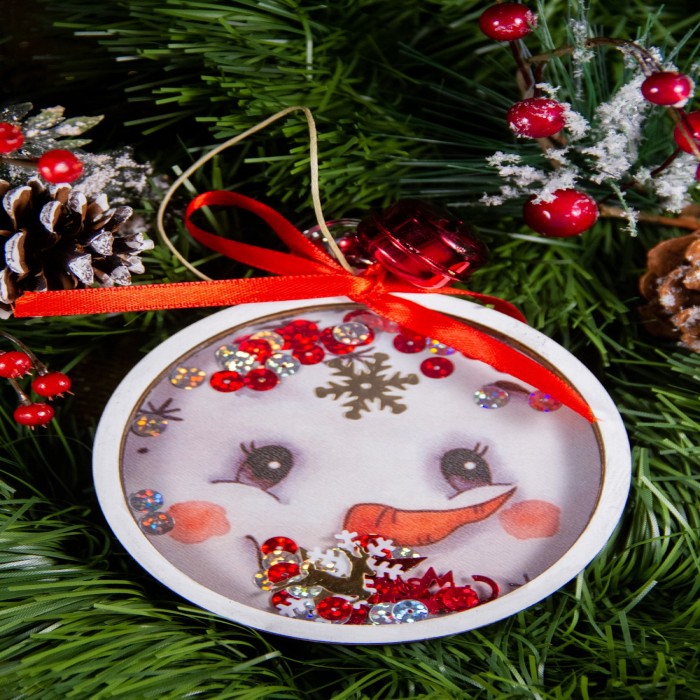  Χριστουγεννιάτικο στολίδι ''Φατσούλα Sweety ο χιονάνθρωπος'' (HC1061)